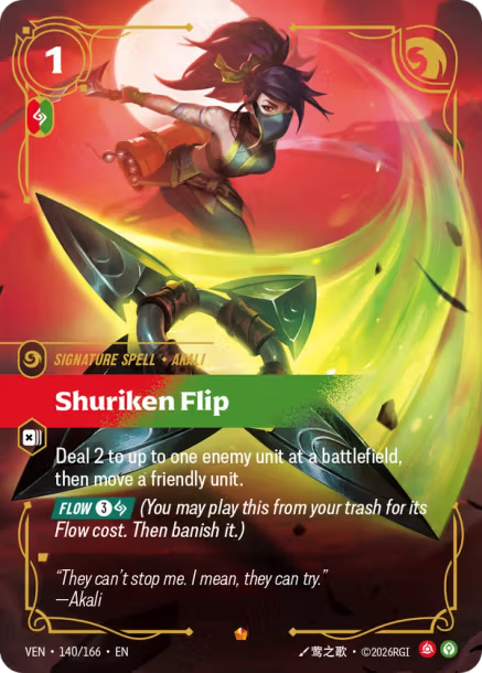 Shuriken Flip - 140/166 - Epic Fury/Calm