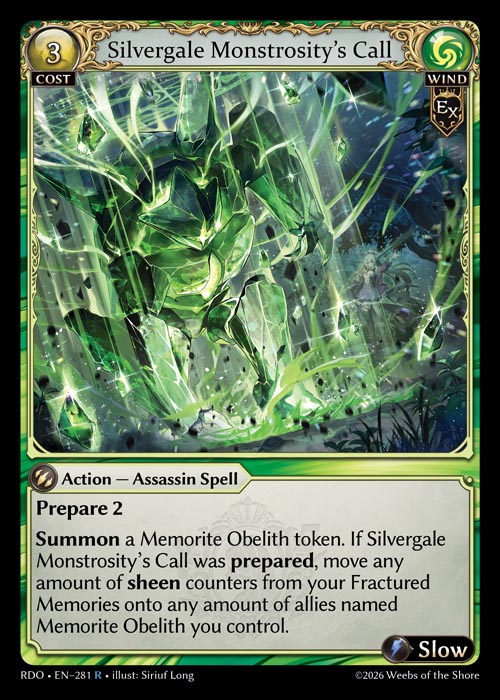 Silvergale Monstrosity’s Call - Radiant Origins - R Wind