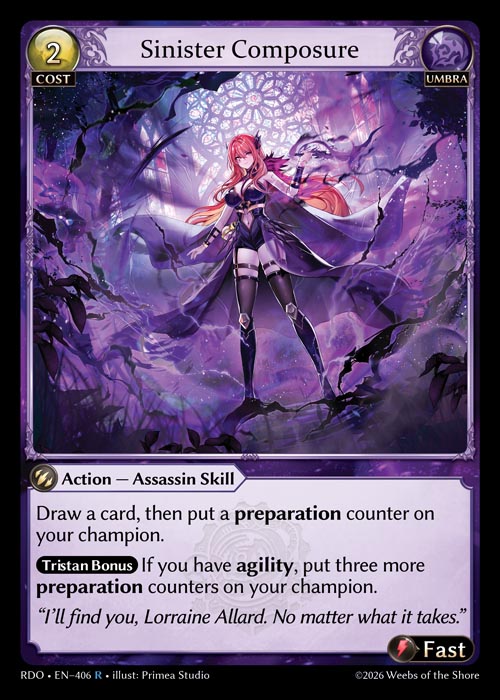 Sinister Composure - Radiant Origins - R Umbra