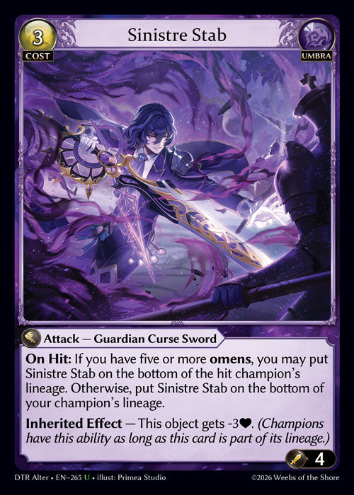  Sinistre Stab - Distorted Reflections - U Umbra