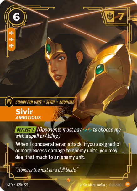 Sivir, Ambitious - 120/221 - Epic Body