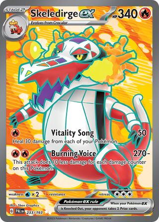 Skeledirge ex - 233/193 - Paldea Evolved