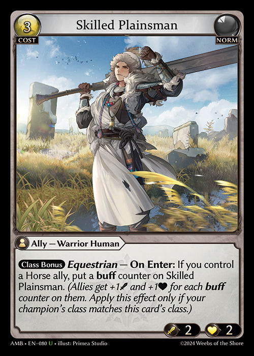 Skilled Plainsman - Mortal Ambition -  U Norm