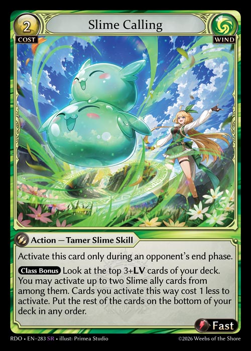 Slime Calling - Radiant Origins - SR Wind