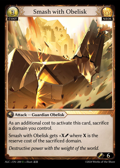 Smash with Obelisk - Alchemical Revolution -  U Neos