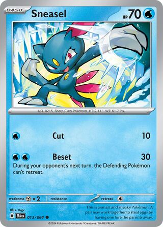 Sneasel - 013/064 - Shrouded Fable