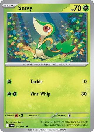 Snivy - 001/086 - Black Bolt