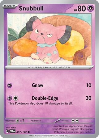 Snubbull - 087/197 - Obsidian Flames 