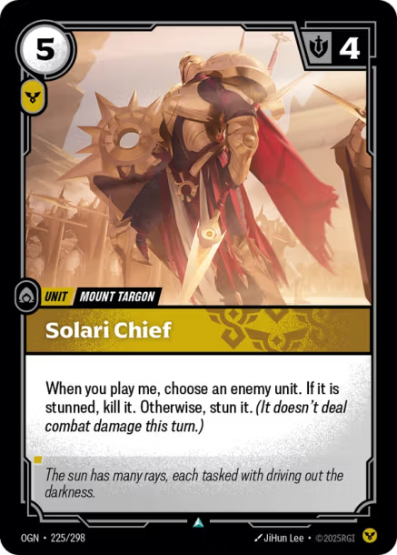 Solari Chief - 225/298 - U Order