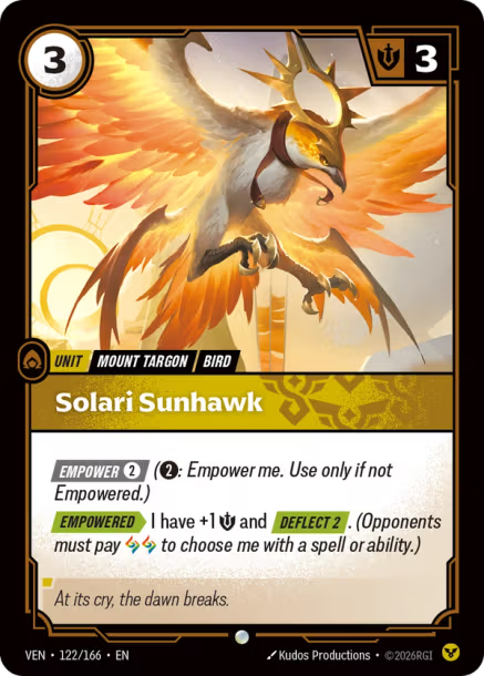 Solari Sunhawk - 122/166 - C Order