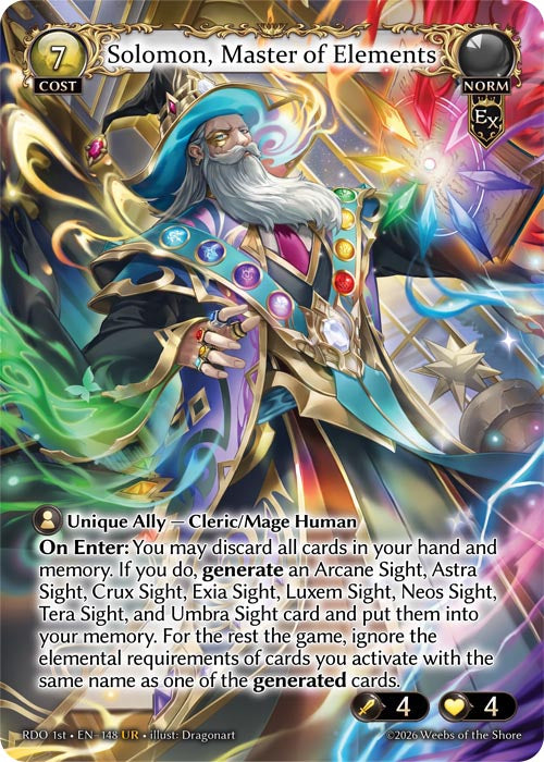 Solomon, Master of Elements - Radiant Origins - UR Norm