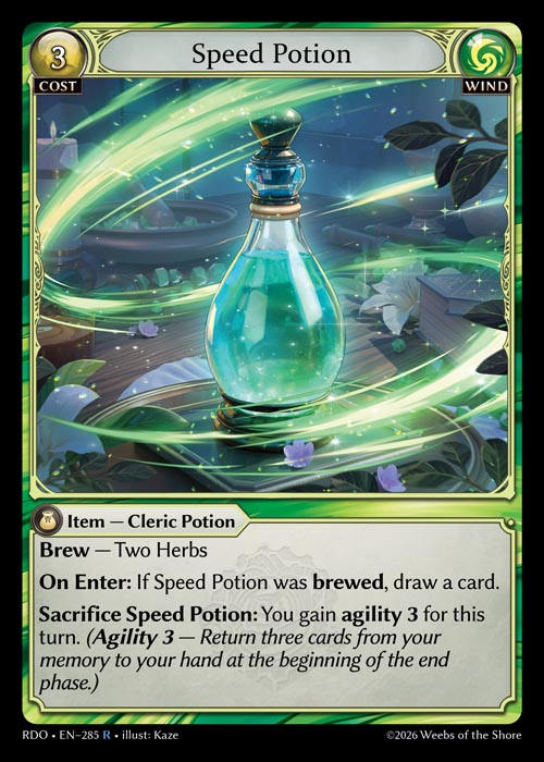 Speed Potion - Radiant Origins - R Wind
