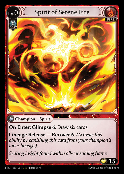 Spirit of Serene Fire - Fractured Crown - UR Fire
