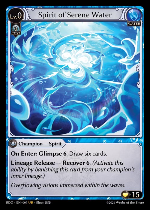 Spirit of Serene Water - Radiant Origins - UR Water