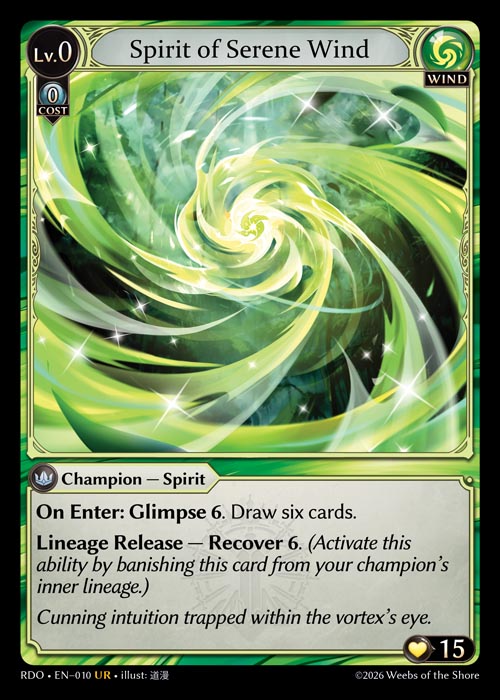 Spirit of Serene Wind - Radiant Origins - UR Wind