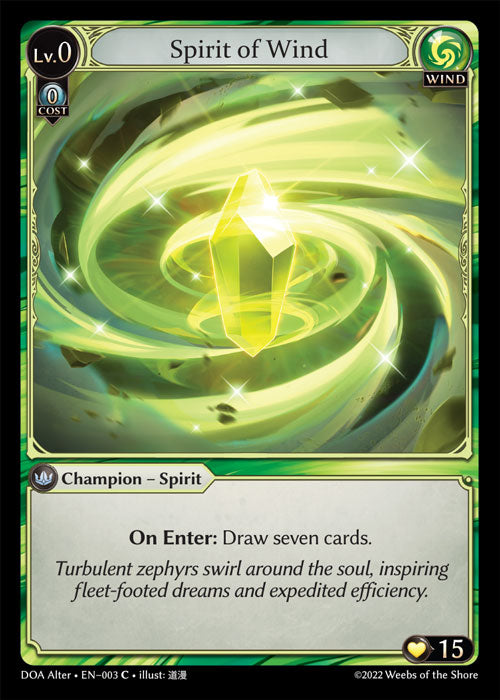 Spirit of Wind - Dawn of Ashes