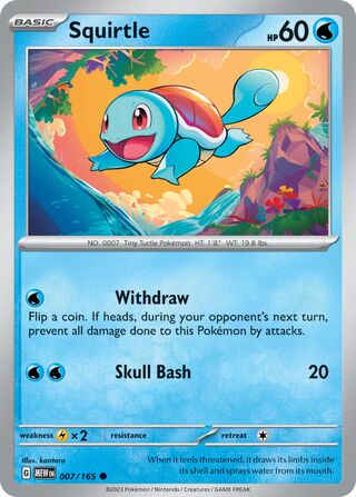 Squirtle - 007/165 - 151 