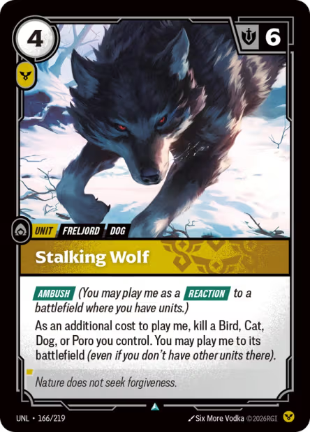 Stalking Wolf - 166/219 - U Order