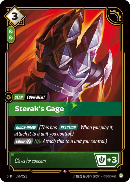 Sterak's Gage - 056/221 - R Calm
