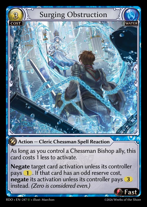 Surging Obstruction - Radiant Origins - U Water