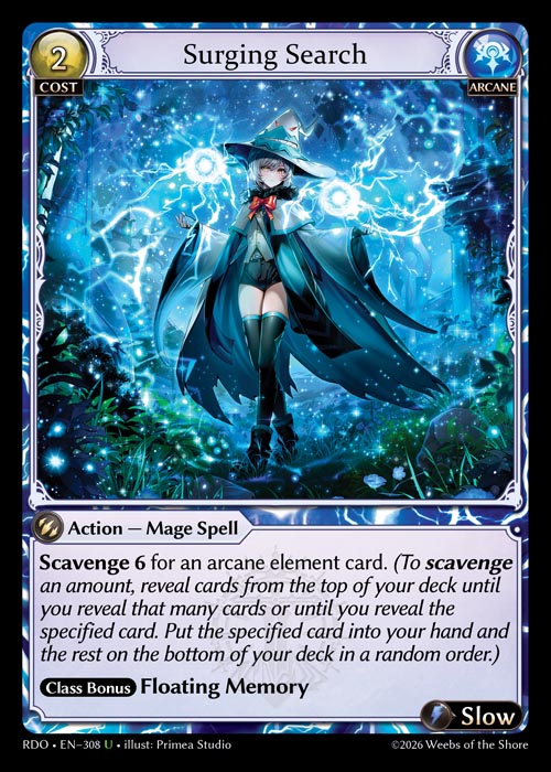 Surging Search - Radiant Origins - U Arcane