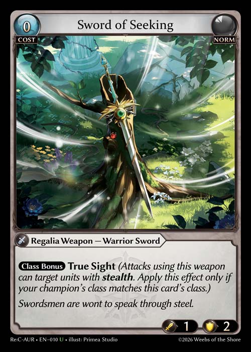 Sword of Seeking - Re:Collection Aurelian Regent - U Norm
