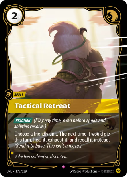 Tactical Retreat - 175/219 - R Order