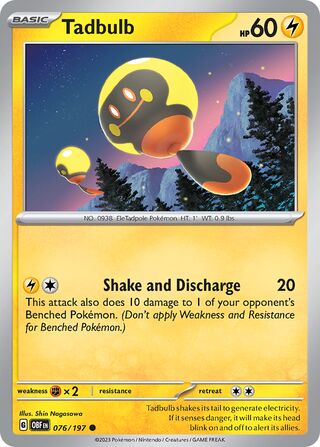 Tadbulb - 076/197 - Obsidian Flames 