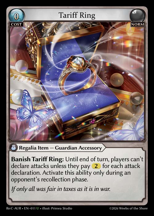 Tariff Ring - Re:Collection Aurelian Regent - U Norm