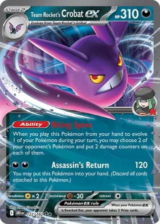Team Rocket's Crobat ex - 122/182 - Destined Rivals