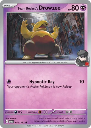 Team Rocket's Drowzee - 079/182 - Destined Rivals