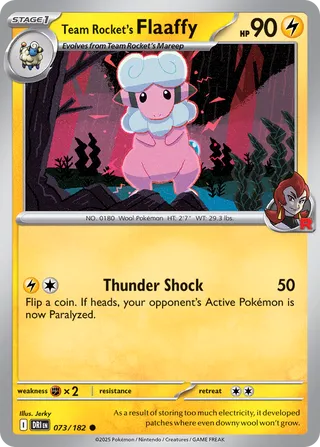 Team Rocket's Flaaffy - 073/182 - Destined Rivals