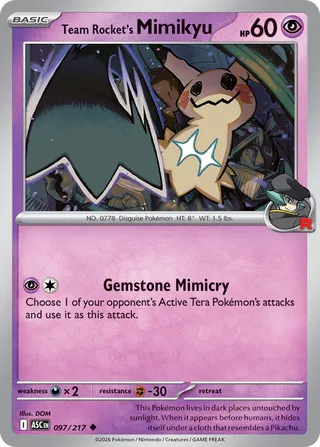 Team Rocket's Mimikyu - 097/217 - Ascended Heroes