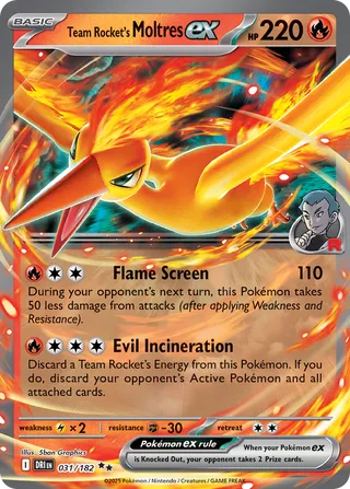 Team Rocket's Moltres ex - 031/182 - Destined Rivals