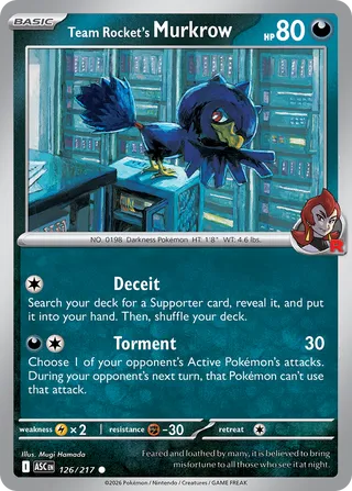 Team Rocket's Murkrow - 126/217 - Ascended Heroes