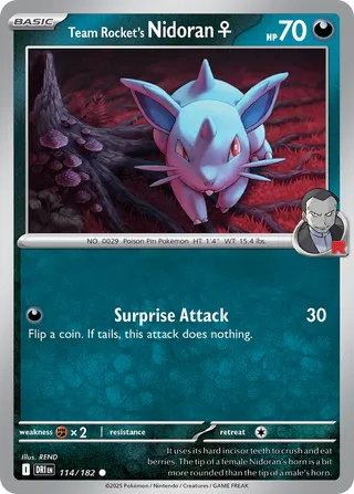 Team Rocket's Nidoran ♀ - 114/182 - Destined Rivals