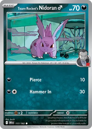 Team Rocket's Nidoran ♂ - 117/182 - Destined Rivals