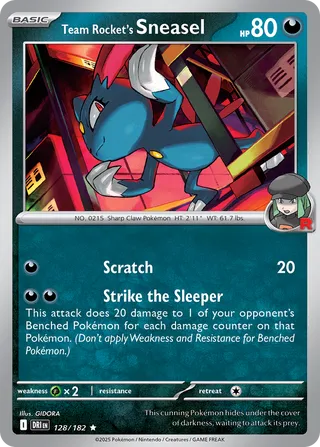 Team Rocket's Sneasel - 128/182 - Destined Rivals