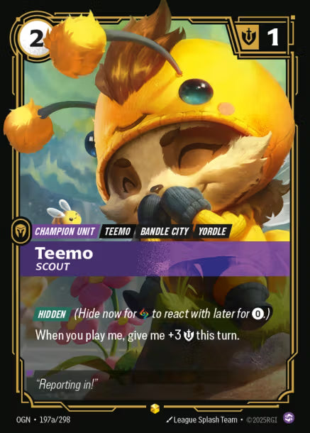 Teemo, Scout - 197a/298 - R Chaos - Alternative Art