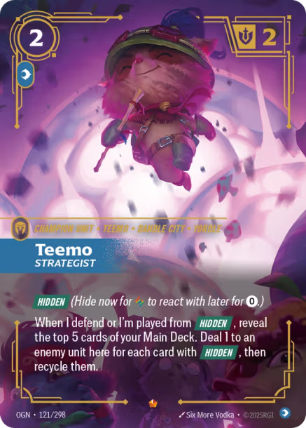 Teemo, Strategist - 121/298 - Epic Mind