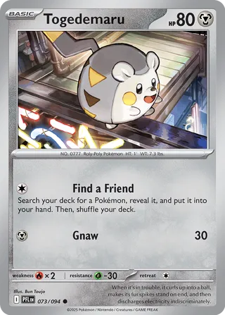 Togedemaru - 073/094 - Phantasmal Flames