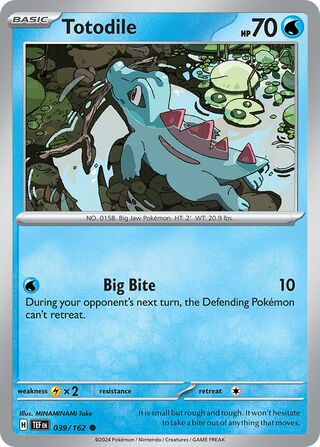 Totodile - 039/162 - Temporal Forces  