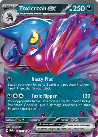 Toxicroak ex - 131/198 - Scarlet & Violet