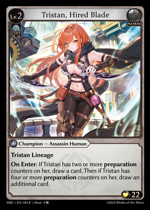 Tristan, Hired Blade - Mercurial Heart -  C Norm