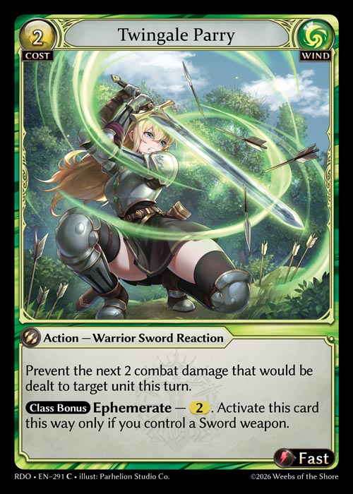 Twingale Parry - Radiant Origins - C Wind