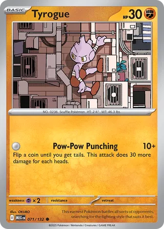 Tyrogue - 071/132 - Mega Evolution