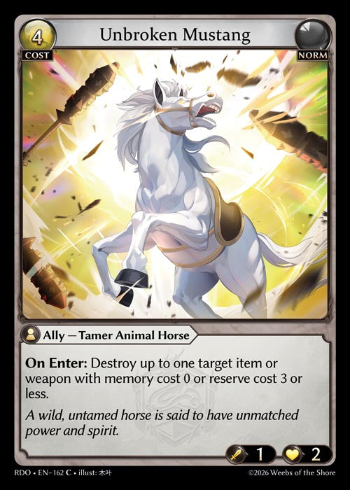Unbroken Mustang - Radiant Origins - C Norm