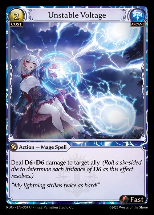 Unstable Voltage - Radiant Origins - U Arcane