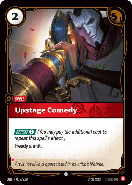 Upstage Comedy - 009/219 - C Fury