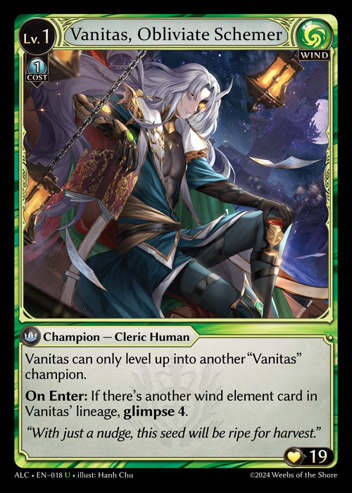 Vanitas, Obliviate Schemer - Alchemical Revolution - U Wind – Desk Monxter